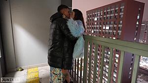 It Seems Someone Spied On Us Fucking In Entrance So We Continued At Home Part 1