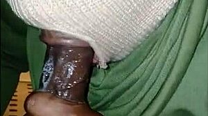 Masked Girl Gives Super Sloppy Deep Throat