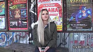 Natural teen 18+ gives BLOWJOB in POV, gets TWAT REAMED