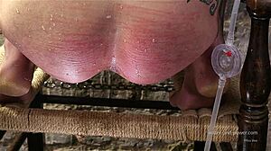 Syringed while kneeling, feel that tight stretch now