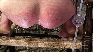 Syringed while kneeling, feel that tight stretch now