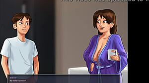 summer time saga with jenny and step mom in a steamy shower scene