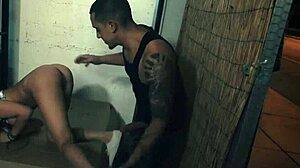 Petite Blonde Teen Bound in Extreme Bondage Domination at House Soiree