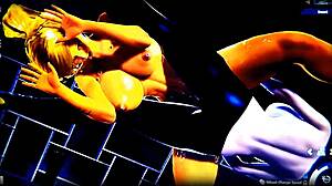 Buen día with cute animated hentai puppets in wild 3D cartoon action
