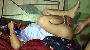 indian village desi girlfriend in steamy first-time dorm sex