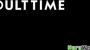 wanna feel my big round boobs during a wet nuru massage?