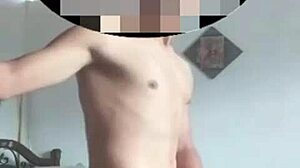 Latina dances while getting cum.