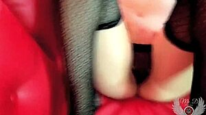 18 Year Old Girl Shows In Lingerie And Masturbates Her Wet Tight Pussy!