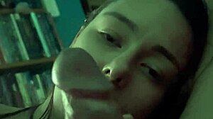 Latina sucking husband until cum in mouth on long car trip