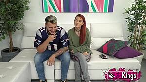 Redhead teen piikara makes love with boyfriend