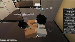 I had a new session with the beautiful bitch in roblox, bending her over for doggystyle