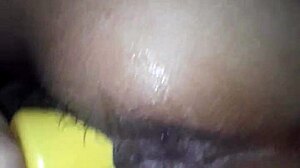 Latina wife enjoys intense orgasm riding a huge dildo in wild play