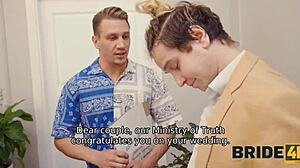 Bride4k Kinky Call of the Homeland - Flexible Russian Bride in Wild Married 4some Cuckold Group Sex.