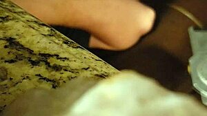 Julie Jiggles gives intense blowjob and swallows cum on hidden cam