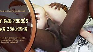 young bunny gets purified by big cock in doggystyle, ass gaping cumshot close up!