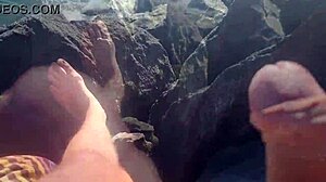 Public Amateur Jerking, Cock Full of Piss, Exhibition