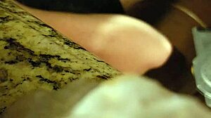 Julie Jiggles gives intense blowjob and swallows cum on hidden cam