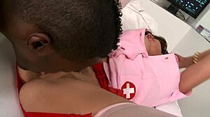 hey, watch milf dr layla rivera handle a huge black cock in stockings