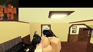 Kids going door to door for candy on Halloween night, saying trick or treat