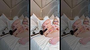 mia malkova gets her extra creamy pussy fucked by a machine with toys