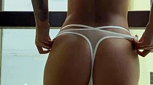 I love how gorgeous Monika Fox poses in new sexy lingerie, showing off her fake tits and long hair.