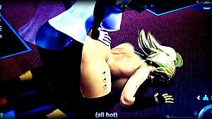 Buen día with cute animated hentai puppets in wild 3D cartoon action