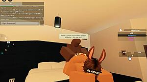 Roblox Porn Blacked with Monster Cock Deepthroat and Rough Anal Group
