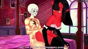 I am meru the succubus, experiencing intense hard sex in this fantasy