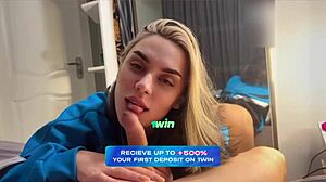 My best friend's girlfriend surprised me with a special moment while he was at the store.