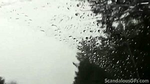 teen hottie teases in car with toys