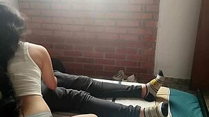 Horny Young Girl Jerks Me Off And Milks Me With Her Mouth Close Up