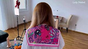 Casting Young 18+ Girl with Spanking and Feet Play