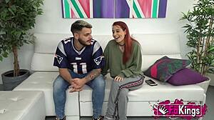 Redhead teen piikara makes love with boyfriend