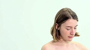 Sweet teen carefully shaves herself in this intimate moment.