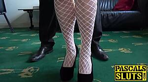 Inked babe Damaris dominated in bondage, ass drilled by Pascal White in missionary with vibrator