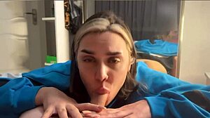 My best friend's girlfriend surprised me with a special moment while he was at the store.