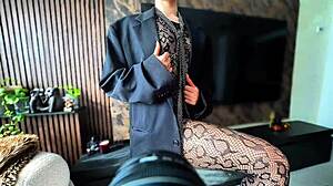 Real photo session with sexy top model