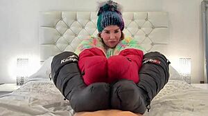 SOPHIE JAMES OILED DEEP FUCKING WITH BIG BLACK COCK