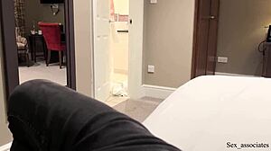 Stepmother and son share a hotel bed casually