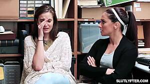 Shoplifter Jasmine Gomez Receives Hardcore Blowjob