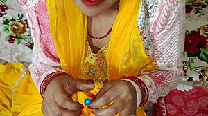 desi indian maid wife, wanna hear dirty hindi talk during first time blowjob?