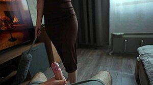 we mutually masturbate and cum at home while alone