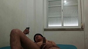 Guy With Monster Cock Fucks In Girlfriend's Bed While She's Away!