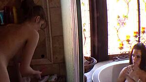 faye reagan and victoria valentino get wild in bed with anal cowgirl.