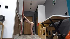 Athletic latina teen Chloe Amour gets dick in garage pov!