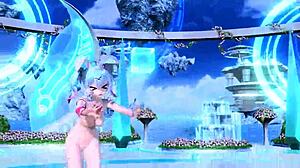 Hatsune Miku in Nude Rabbit Hole Costume from Ai No Uta Project Diva Mod