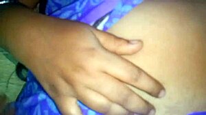 Desi Aunty with Big Boobs Presses Against Man in Homemade Outdoor Fucking