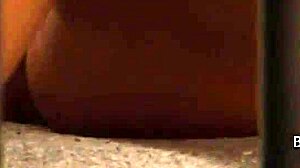 Busty slave fingers herself