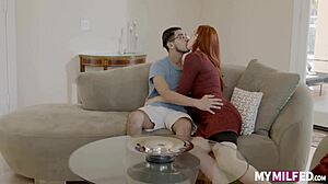 Stepmom Breaks It Off With Huge Monster Cock Cum On Tits