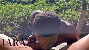 Latina Natural with Big Tits Bangs BBC Outdoors on Beach Full Video